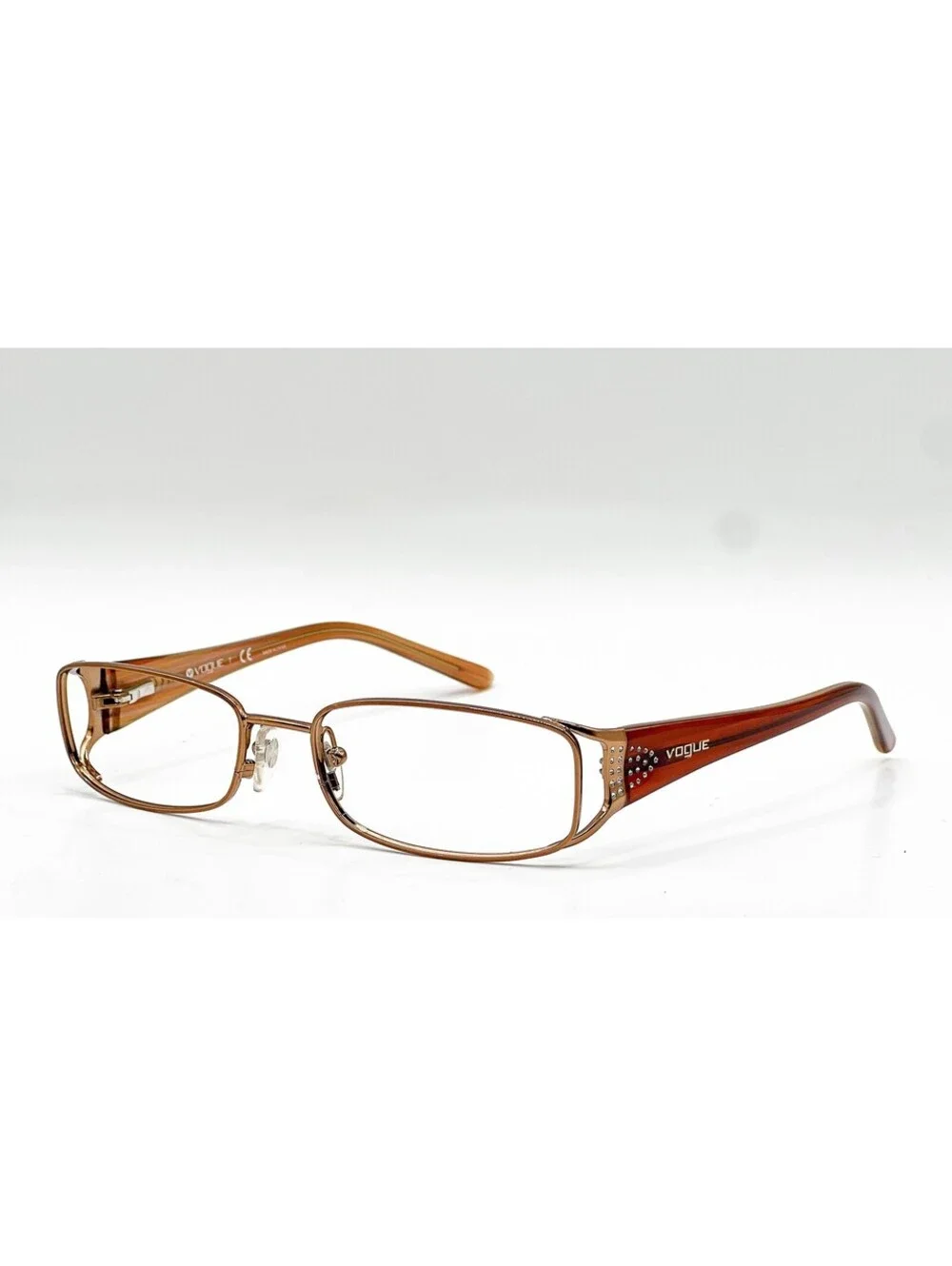 Vogue VO 3671-B 813 Orange Rectangle Authentic Eyeglass Frames 53-17